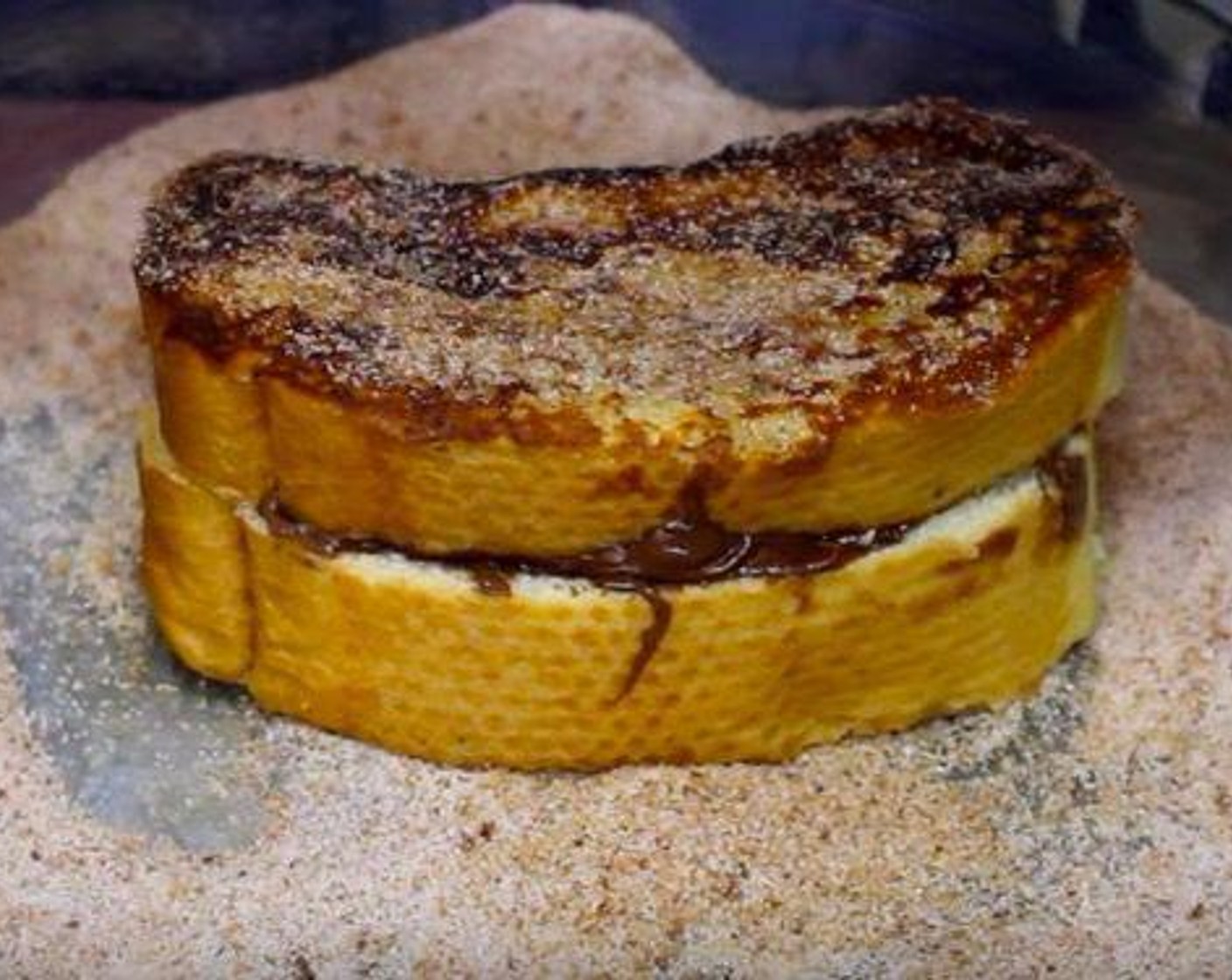 Nutella Stuffed Churro French Toast