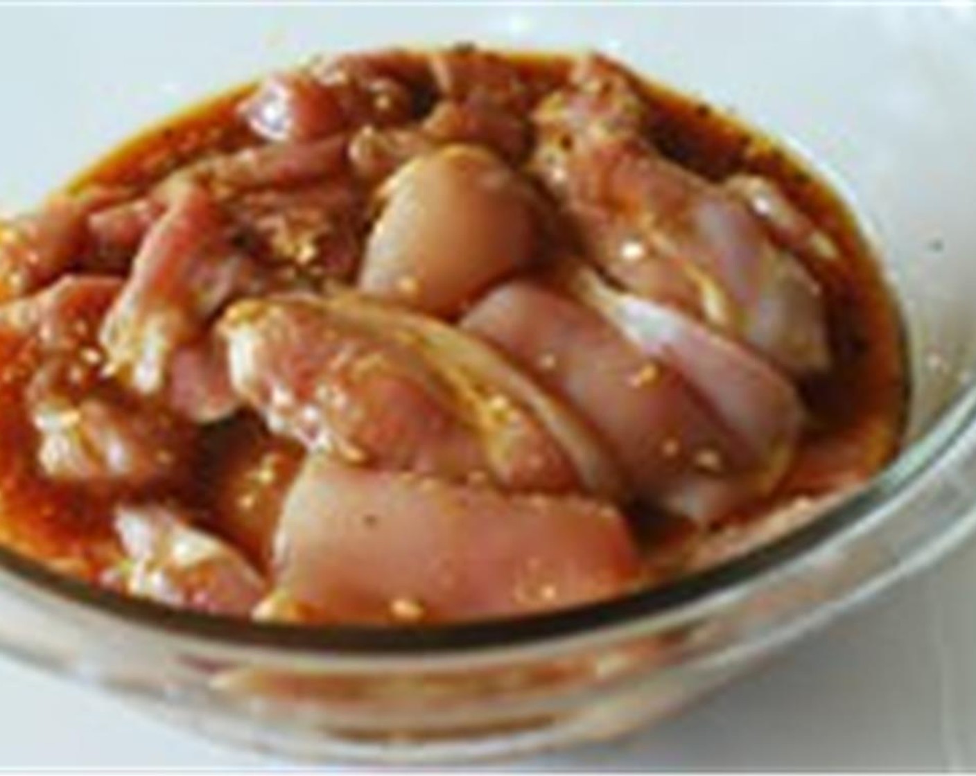 step 3 Coat the chicken pieces with the marinade. Marinate for about 30 minutes in the refrigerator.